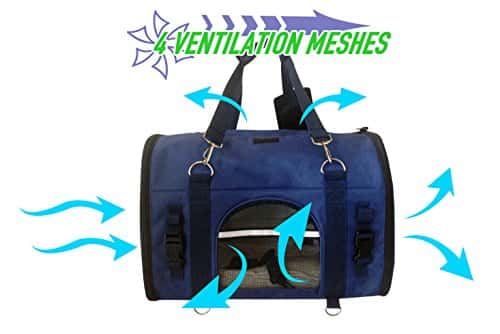 Lemmiklooma seljakott – tugev, pehme suurus P 45 × L 25 × K 30 cm, värv sinine (Natuvalle)