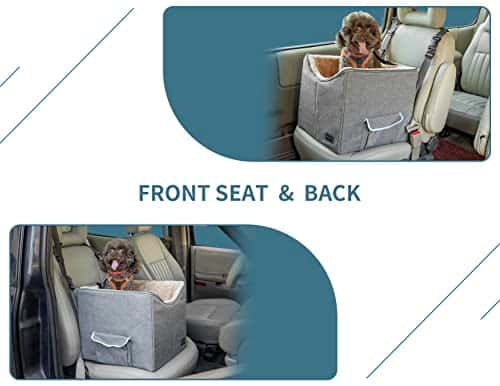 Koera autoistmekate – eemaldatav, pestav suurus Small, värv Grau&Grün (Petsfit)