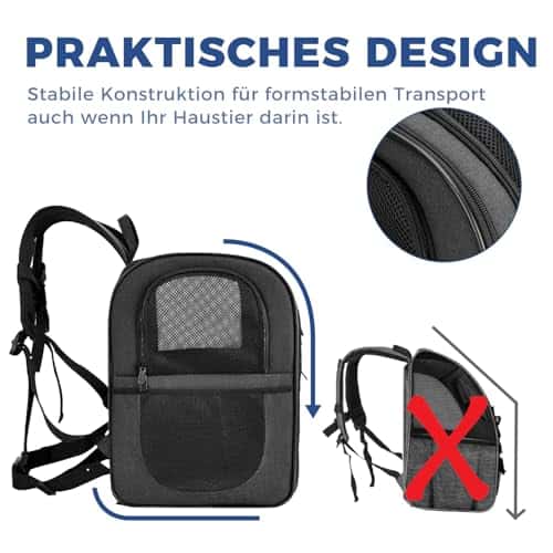 Lemmiklooma transpordikott – hingav (apollo walker)