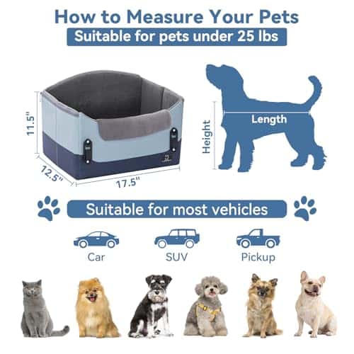 Koera autoistmekate – kokkupandav, pestav suurus S, värv sinine (A 4 Pet)