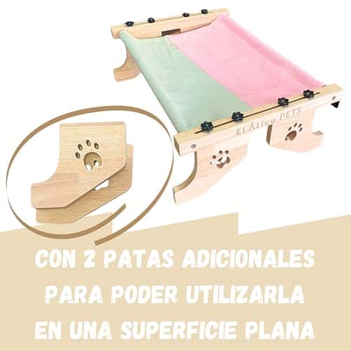 Kassivoodi suurus 55 cm × 40 cm × 20 cm, värv hall roosa (EL ÁTICO PETS)