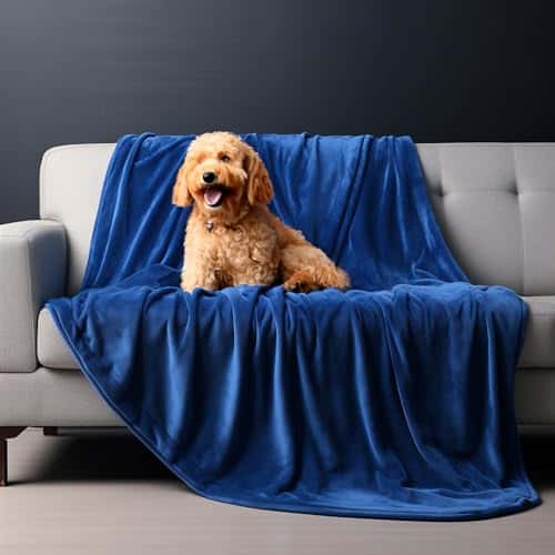 Lemmiklooma tekk/kate – veekindel suurus Königin, värv kuninglik sinine tumeroheline (Bedding Aid)