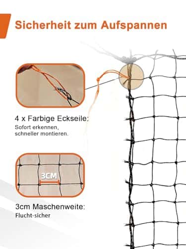 Kassi kaitsevõrk (rõdule/aknasse) – tugevdatud suurus 6x3m (NieKilig)