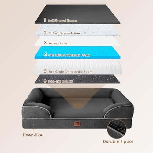 Koeravoodi – veekindel, libisemiskindel, ortopeediline (EHEYCIGA)