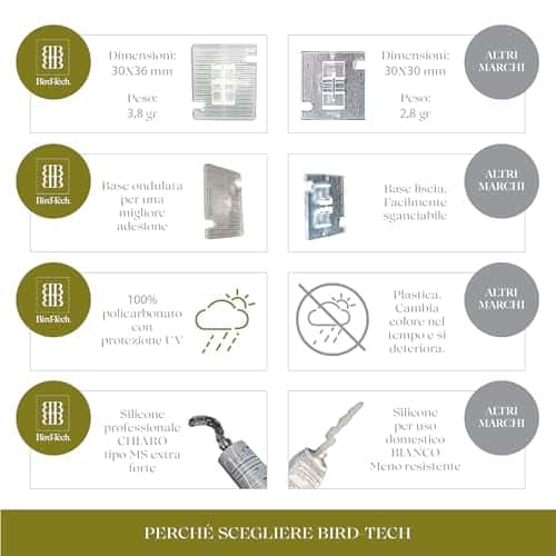 Kassi kaitsevõrk (rõdule/aknasse) – läbipaistev suurus 25 Stück + 1 Silikon, värv läbipaistev (Bird-Tech TM)