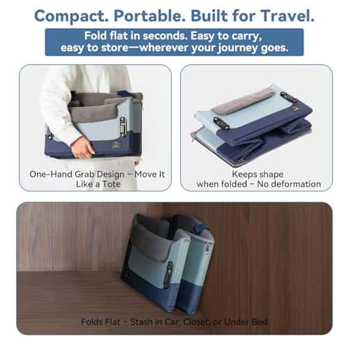 Koera autoistmekate – kokkupandav, pestav suurus S, värv sinine (A 4 Pet)