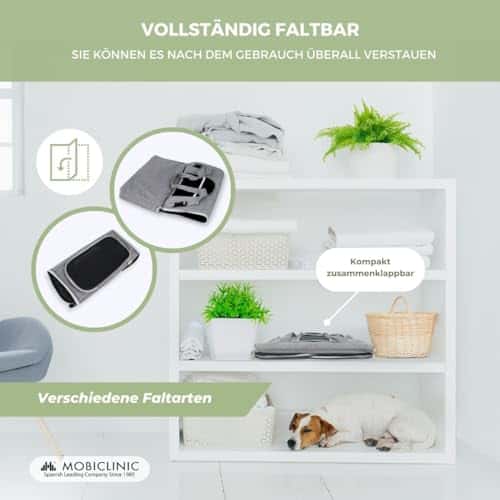 Lemmiklooma kandekott – reguleeritav, kokkupandav suurus Medium, värv hall (Mobiclinic)