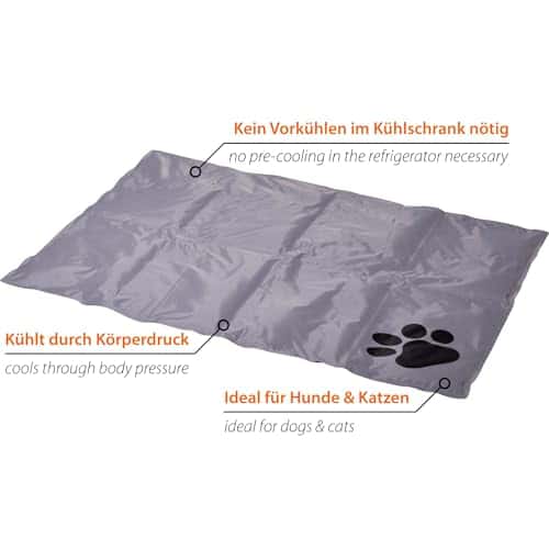 Jahutusmatt (lemmikloomale) suurus P 100 × L 70 × K 3 cm, värv hall (dobar)