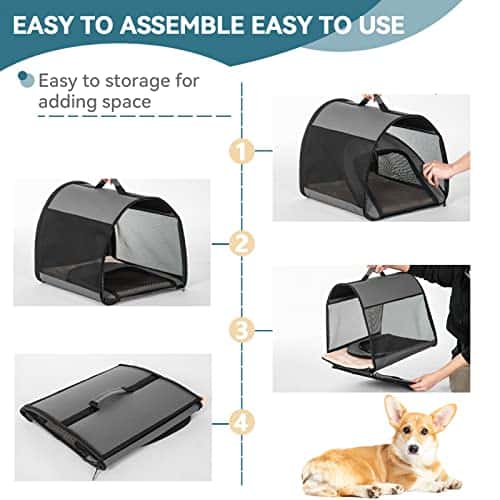 Lemmiklooma toode – hingav, kokkupandav suurus M, värv hall (Petsfit)