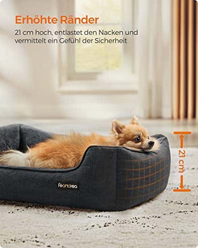 Koeravoodi – libisemiskindel, eemaldatav, pestav suurus P 70 × L 55 × K 21 cm, värv tumehall (Feandrea)