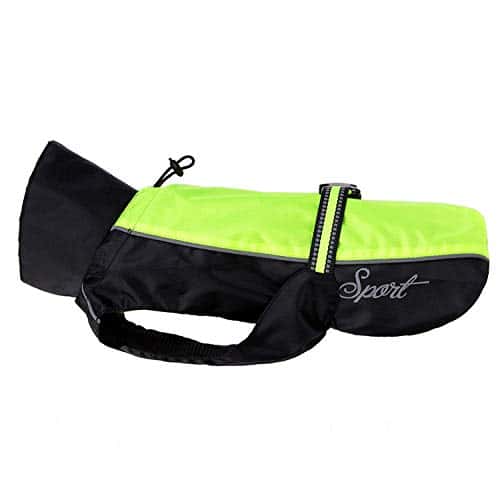 Koera vihmamantel – veekindel, helkiv, tuulekindel suurus 4XL (1er Pack), värv roheline (Zunea)