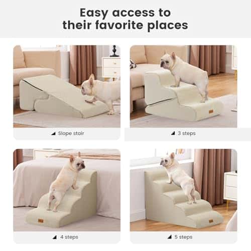 Lemmiklooma trepid – veekindel, libisemiskindel suurus 2in1 15.7"x26.7"x16.5", värv beež (Gardner Pet)