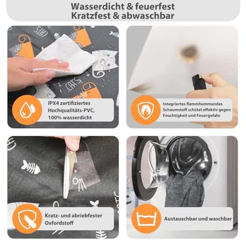 Lemmiklooma matt – veekindel, soe suurus 45*70cm, värv hall (YFFU)