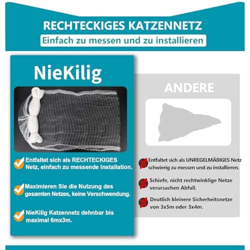 Kassi kaitsevõrk (rõdule/aknasse) – läbipaistev (NieKilig)