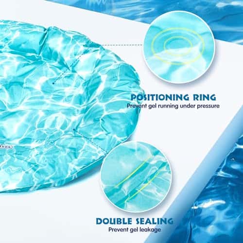 Jahutusmatt (lemmikloomale) suurus P 72 × L 72 × K 5 cm, värv sinine & roheline (Nobleza)