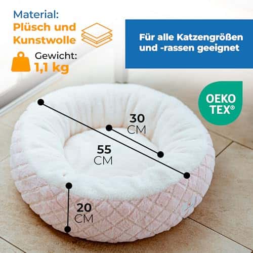 Kassivoodi – kohev, pestav suurus mittel, värv roosa (SympaTierisch)