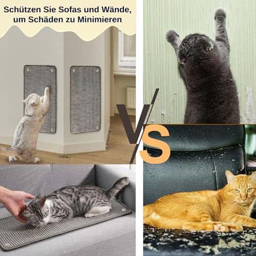 Kassi kraapimisalus suurus 50*25cm (2 Stück), värv 1 hall (JanYoo)