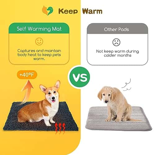 Lemmiklooma matt – soe, libisemiskindel, isesoojenev suurus P 70 × L 50 × K 2 cm, värv Grigio Scuro (Nobleza)