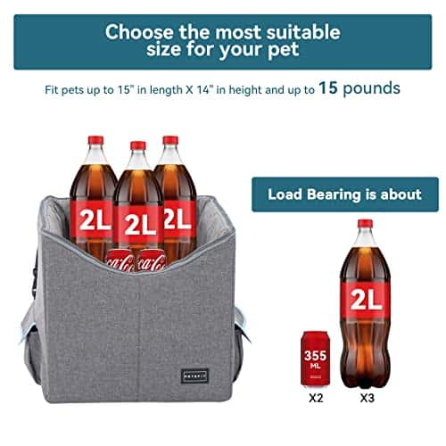 Koera autoistmekate – eemaldatav, pestav suurus Small, värv Grau&Grün (Petsfit)