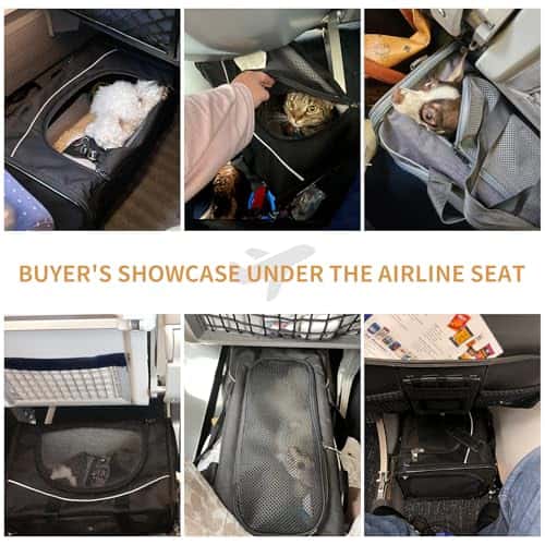 Lemmiklooma transpordikott suurus Large, värv must (Petsfit)