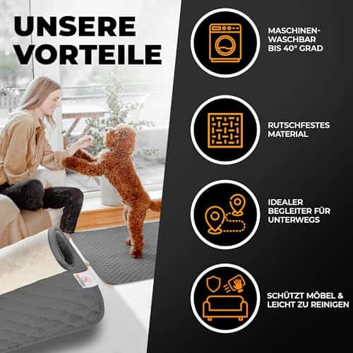 Lemmiklooma tekk/kate – veekindel, libisemiskindel, pestav (SympaTierisch)