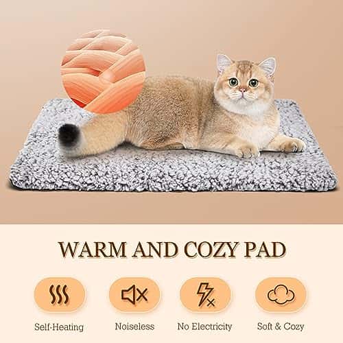 Kassivoodi – isesoojenev, pestav suurus P 50 × L 40 × K 3 cm, värv Grau&amp;Schwarz (Nobleza)