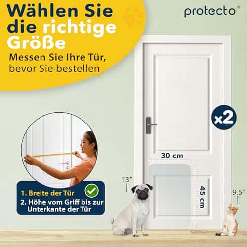 Lemmiklooma matt – läbipaistev suurus 45 cm × 30 cm, värv 2 stück värvitu (PROTECTO)