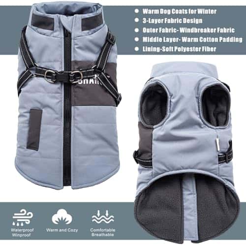 Koera riideese – veekindel, helkiv, soe (Oslueidy)