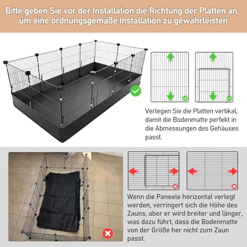 Koeravoodi – veekindel suurus 122CM × 60CM × 40CM, värv must ohne Top (Aystkniet)