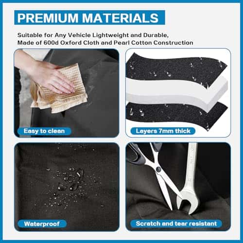 Pagasiruumi kaitsekate (koerale) – kriimustuskindel suurus 80x64cm, värv blacks (LeapBeast)