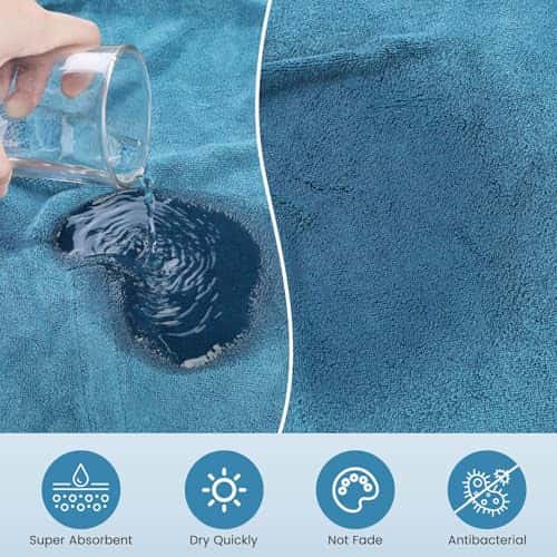 Koera vannimantel suurus L, värv sinine (PETTOM)