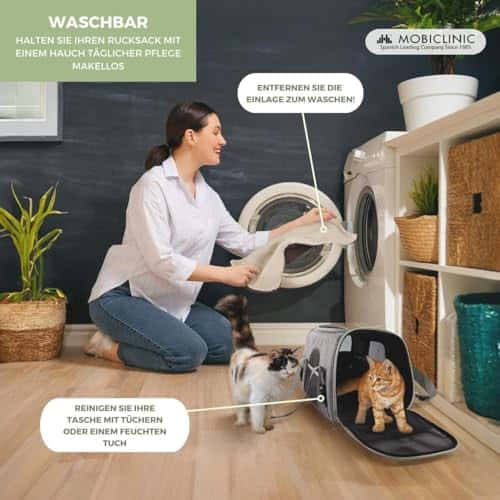 Lemmiklooma kandekott – reguleeritav, kokkupandav suurus Medium, värv hall (Mobiclinic)