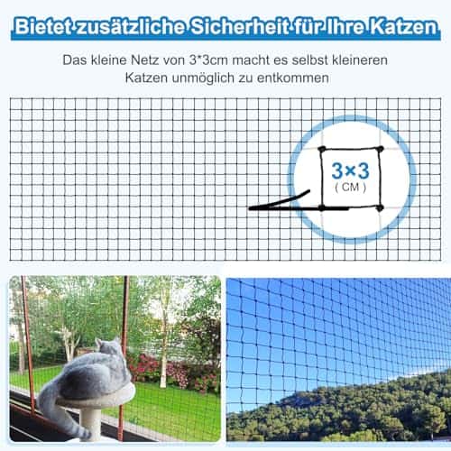 Kassi kaitsevõrk (rõdule/aknasse) – tugevdatud (Aystkniet)