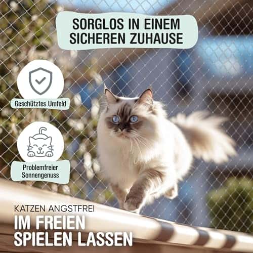 Kassi kaitsevõrk (rõdule/aknasse) – läbipaistev suurus 8x3 m (1er Pack), värv läbipaistev (Samtpfote)