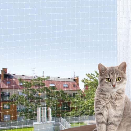 Kassi kaitsevõrk (rõdule/aknasse) – läbipaistev (TRIXIE)