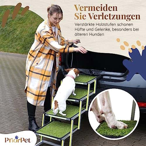 Lemmiklooma trepid – libisemisvastane, kokkupandav suurus 43_x_103_cm, värv roheline (PRIORPET)