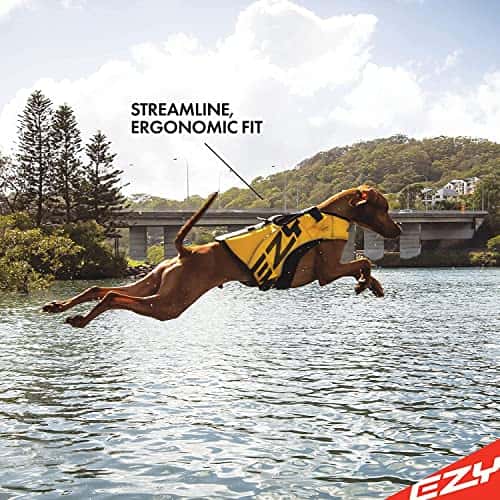 Koera ujumisvest suurus M, värv kollane (EzyDog)