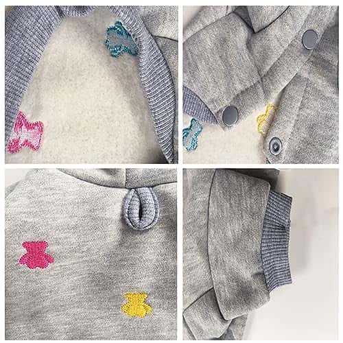 Koera kampsun – kohev suurus S, värv hall (LeerKing)