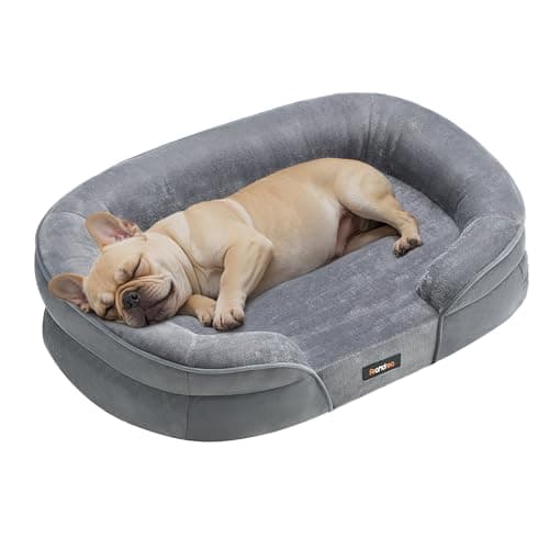 Koeravoodi – veekindel, libisemiskindel, eemaldatav suurus M (76 × 51 × 18 cm), värv helehall (Feandrea)