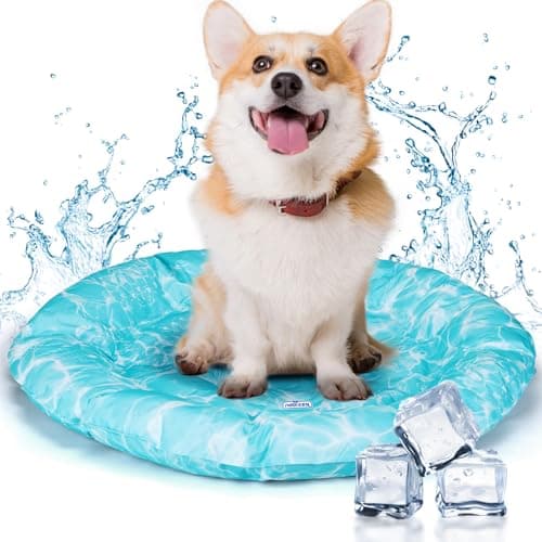 Jahutusmatt (lemmikloomale) suurus P 72 × L 72 × K 5 cm, värv sinine & roheline (Nobleza)