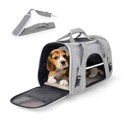 Lemmiklooma kandekott – reguleeritav, kokkupandav suurus Medium, värv hall (Mobiclinic)