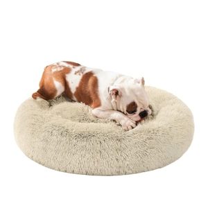Koeravoodi – kohev, pestav suurus P 80 × L 80 × K 20 cm, värv Ombré khaki (Feandrea)