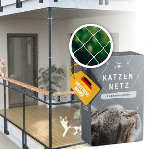 Kassi kaitsevõrk (rõdule/aknasse) – läbipaistev suurus 8x3 m (1er Pack), värv läbipaistev (Samtpfote)