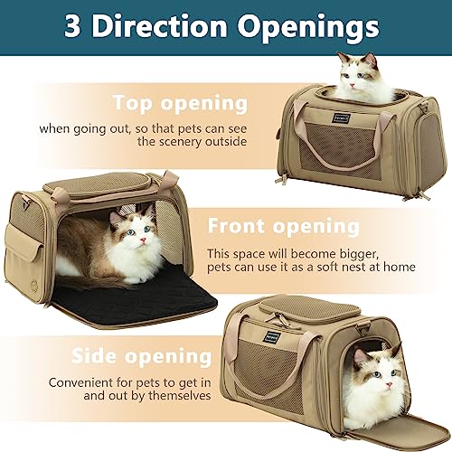 Lemmiklooma transpordikott – kokkupandav, pehme 50L × 33B × 33H cm (Petsfit) - Image 3