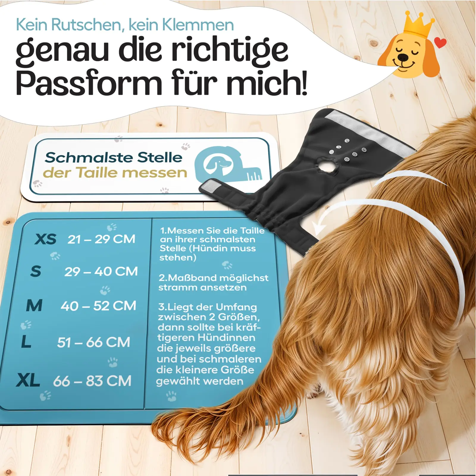 HUND IST KÖNIG Windeln Hund L mähkmed tagantvaade
