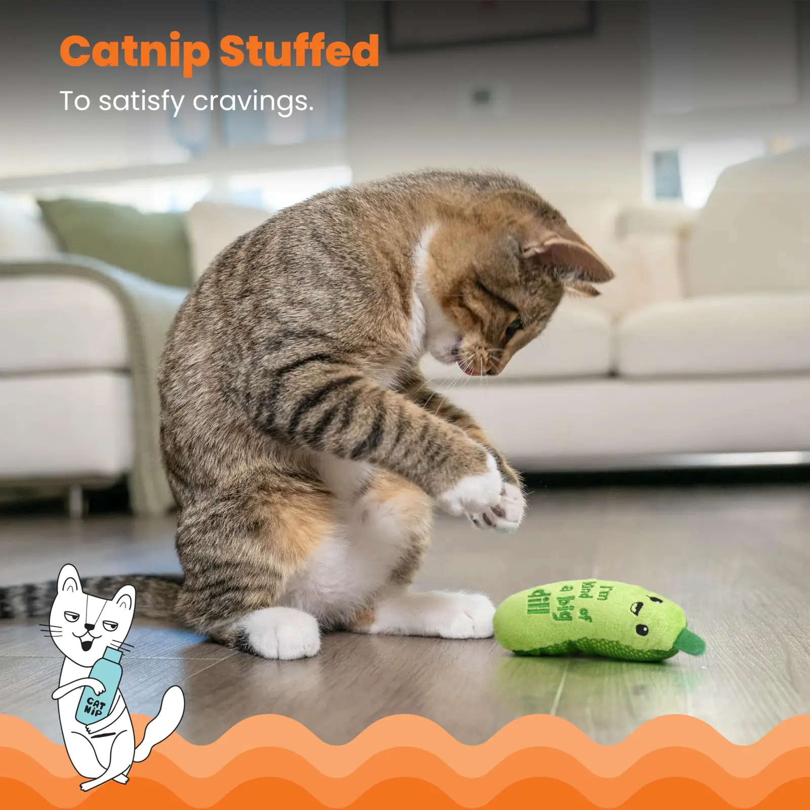 Pakendis üks Catstages Pickle Kicker tükk