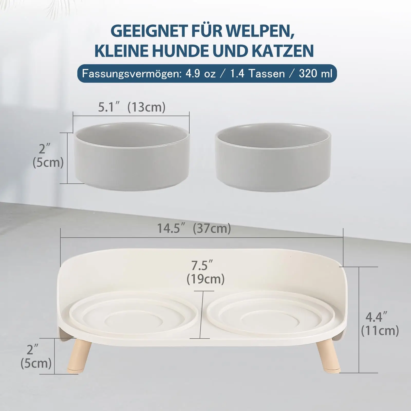 Plastikust alus koos kaussidega külgvaates