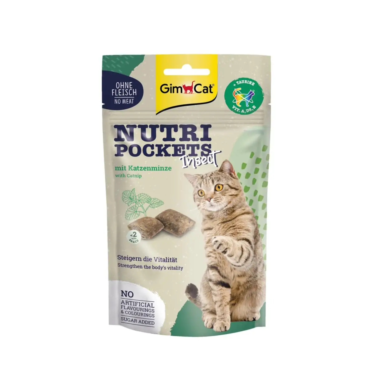 GimCat Nutri Pockets Insect 60 g esivaade