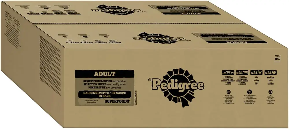 Pedigree Dogcare Adult portsjonkotid eestvaates