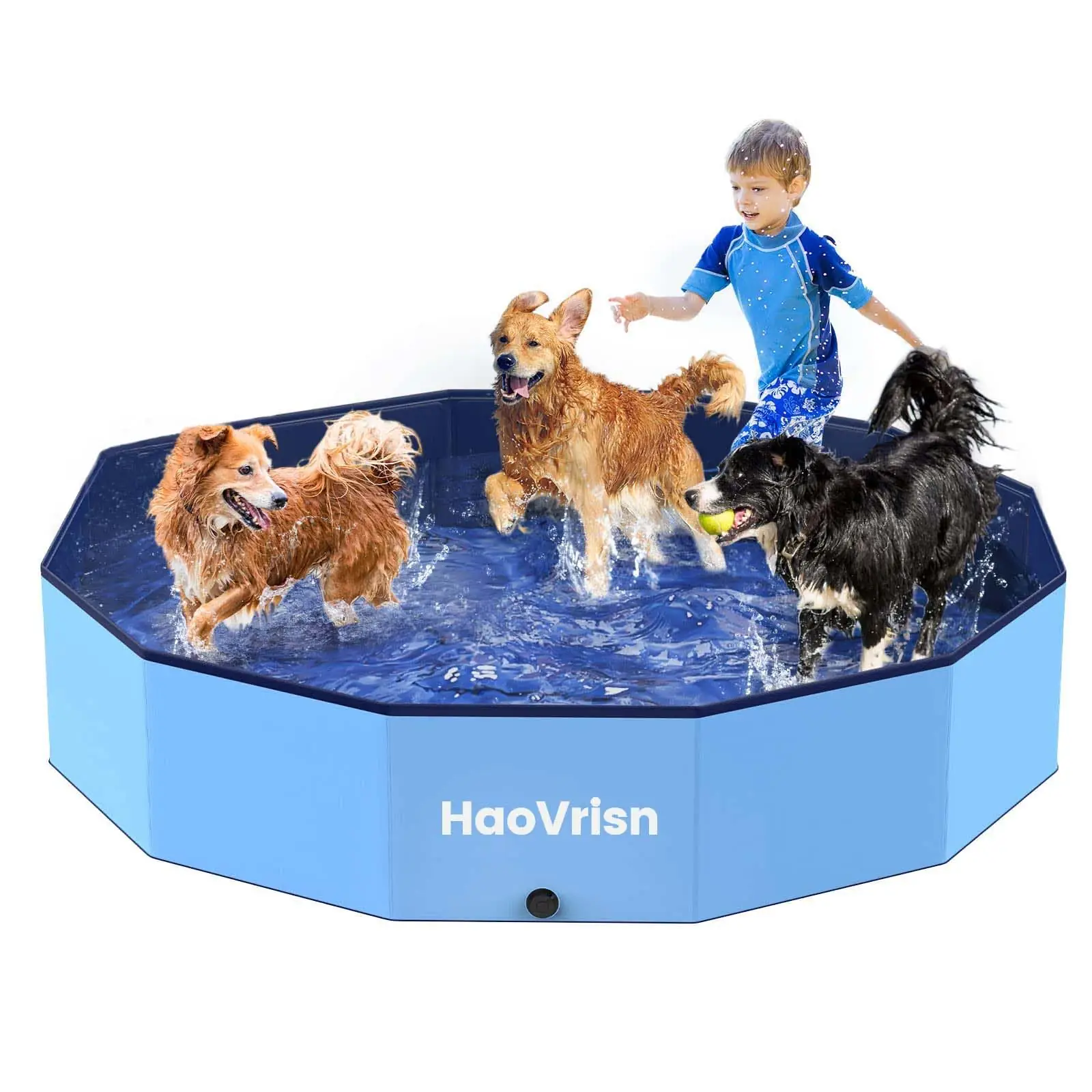 HaoVrisn DogPool PVC koertebassein 120x30 cm eestvaade